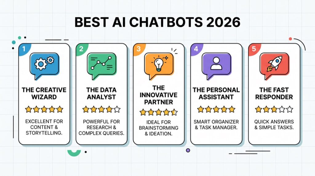 The 10 Best AI Chatbots in 2026 (Ranked & Compared)
