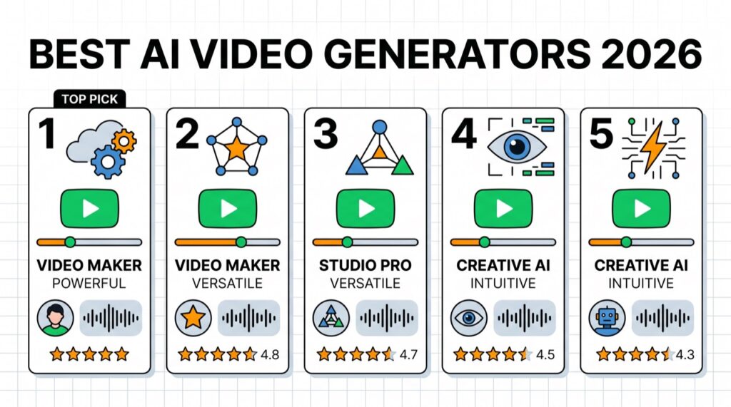 The 10 Best AI Video Generators in 2026 (Ranked & Tested)