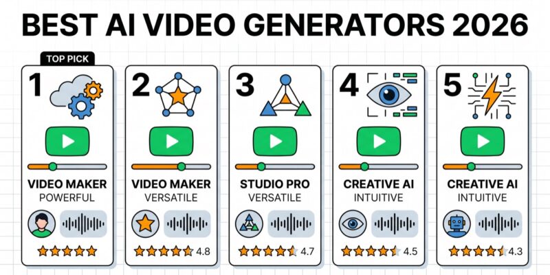 The 10 Best AI Video Generators in 2026 (Ranked & Tested)