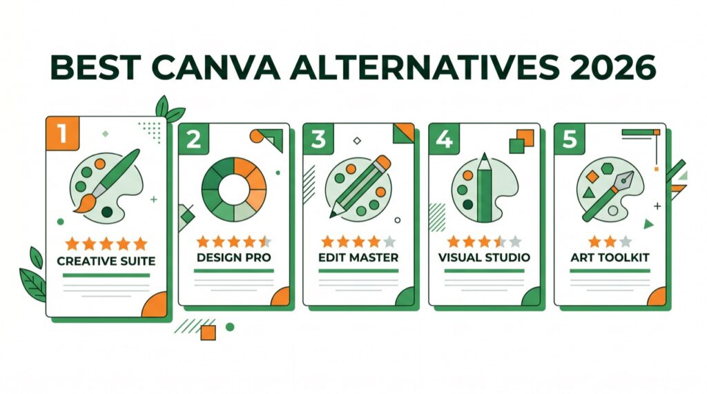 7 Best Canva Alternatives in 2026 (Free & Paid)