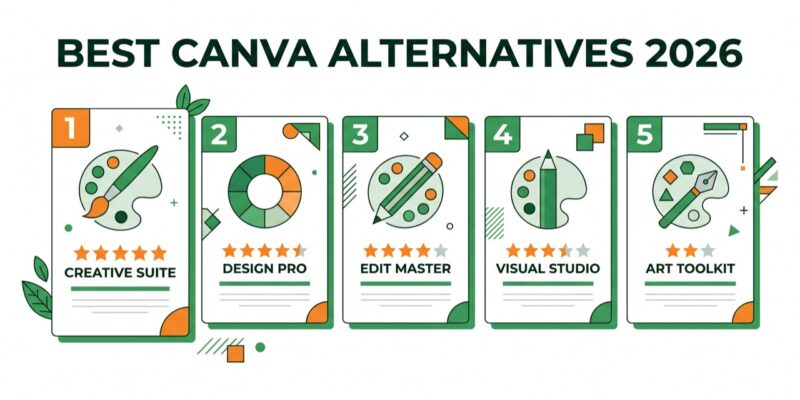 7 Best Canva Alternatives in 2026 (Free & Paid)