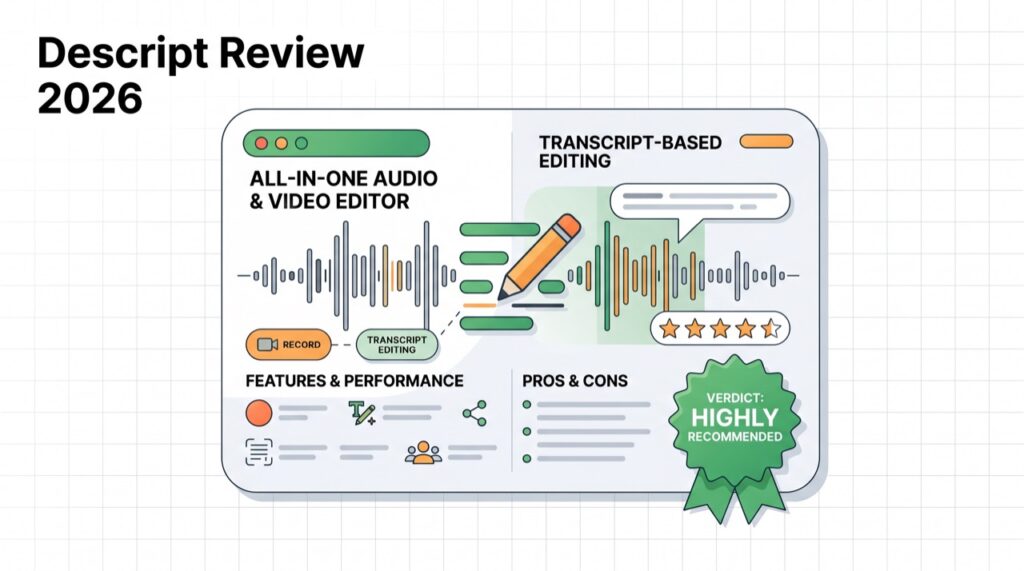 Descript Review (2026): Is It Worth It? Features, Pricing & Verdict
