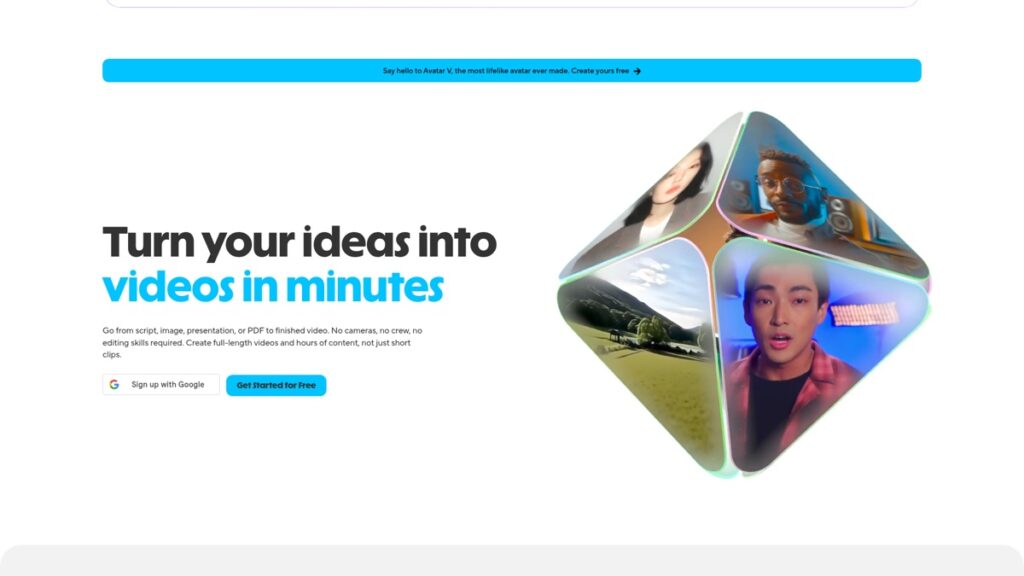 HeyGen website screenshot