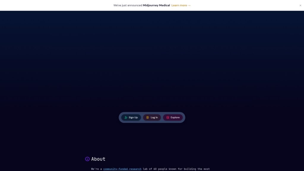 Midjourney website screenshot