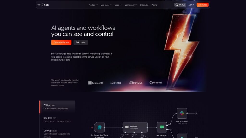 n8n website screenshot
