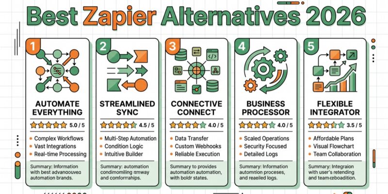 7 Best Zapier Alternatives in 2026 (Free & Paid)