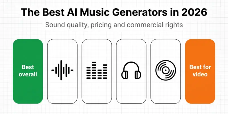 The 6 Best AI Music Generators in 2026 (Commercial Rights Explained)