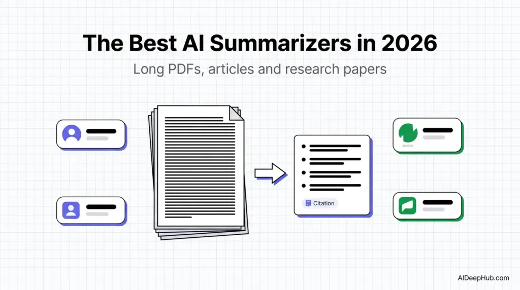 The best AI summarizers in 2026 compared — QuillBot, NotebookLM, Claude, ChatGPT, Scholarcy