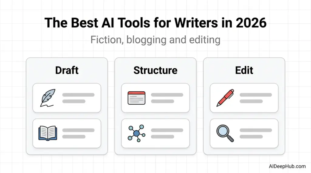 The best AI tools for writers in 2026 — fiction, blogging and editing tools compared
