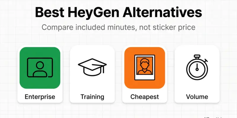 7 Best HeyGen Alternatives in 2026 (Free & Paid)